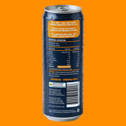 JOOSY SPARKLING ORANGE 24 x 330ML