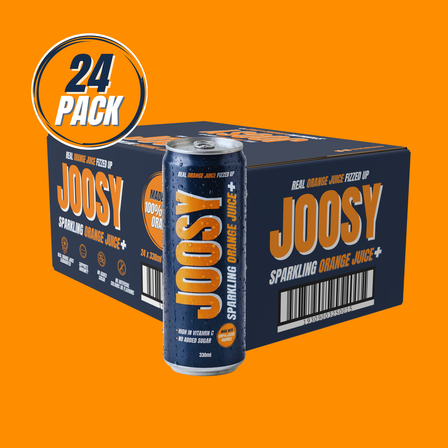 JOOSY SPARKLING ORANGE 24 x 330ML